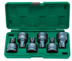 Kpl. kluczy wpustowych Torx i Spline 3/4"