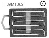 Kpl. kluczy wpustowych giętych TORX  precyzyjnych z otworem T4-T9