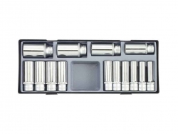 Zestaw nasadek 12-kąt. długich 1/2" 14cz. Force