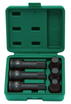 Kpl. kluczy wpustowych udarowych Spline 1/2" Jonnesway