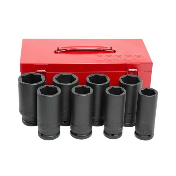 Zestaw nasadek 6-kątnych udarowych długich 3/4″ 8 szt. Force