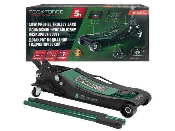 Podnośnik hydrauliczny przesuwny 5T niskoprofilowy Rockforce RF-T815011L