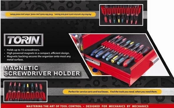 Listwa magnetyczna na 15szt. wkrętaków L-290mm Torin