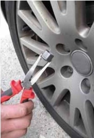 Szczypce do nakładek na śruby 200mm KS TOOLS