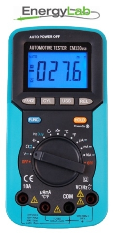 Multimetr samochodowy 13 funkcji USB EnergyLab