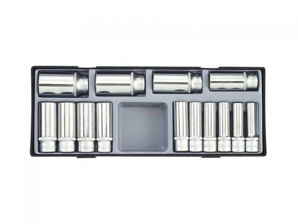 Zestaw nasadek 12-kąt. długich 1/2" 14cz. Force