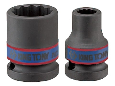 Nasadka udarowa krótka 1/2" 12-kąt. King Tony - różne rozmiary