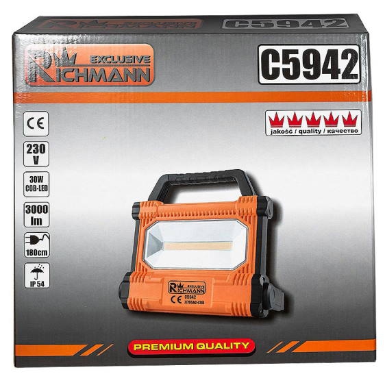 Lampa COB-LED 30W 3000lm 230V RICHMANN
